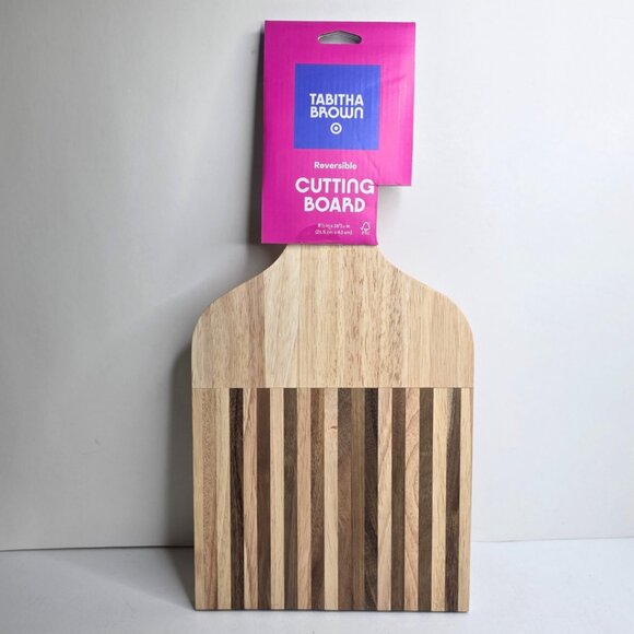 Tabitha Brown Cutting Board Target Afro Pick Shaped Wood With Handle - NEW - Picture 1 of 6